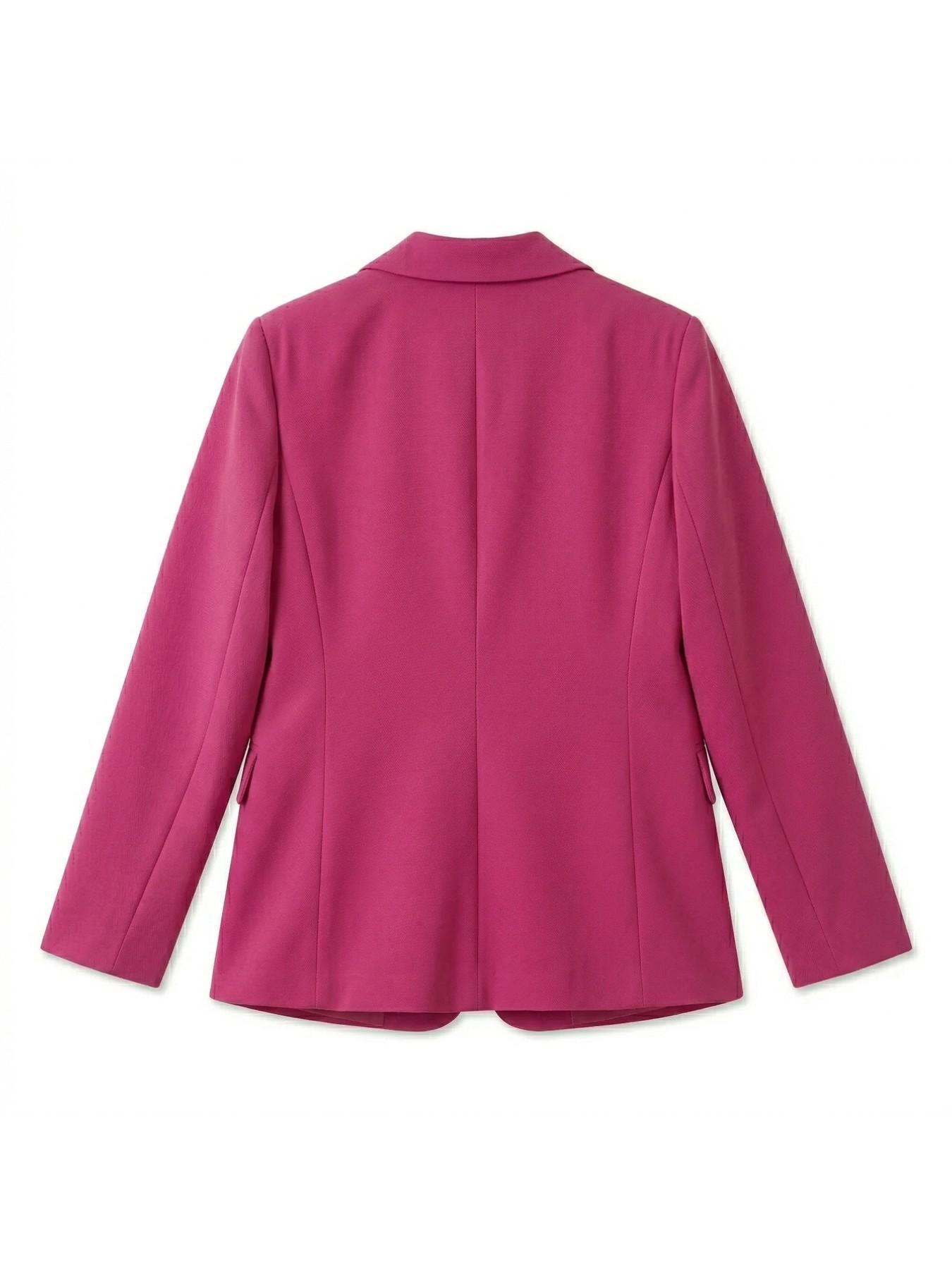 Women's Casual Loose-Fitting Business Style Jacket, Spring 2026 Fashionable Daily Wear Outerwear, Comfortable & Stylish Design