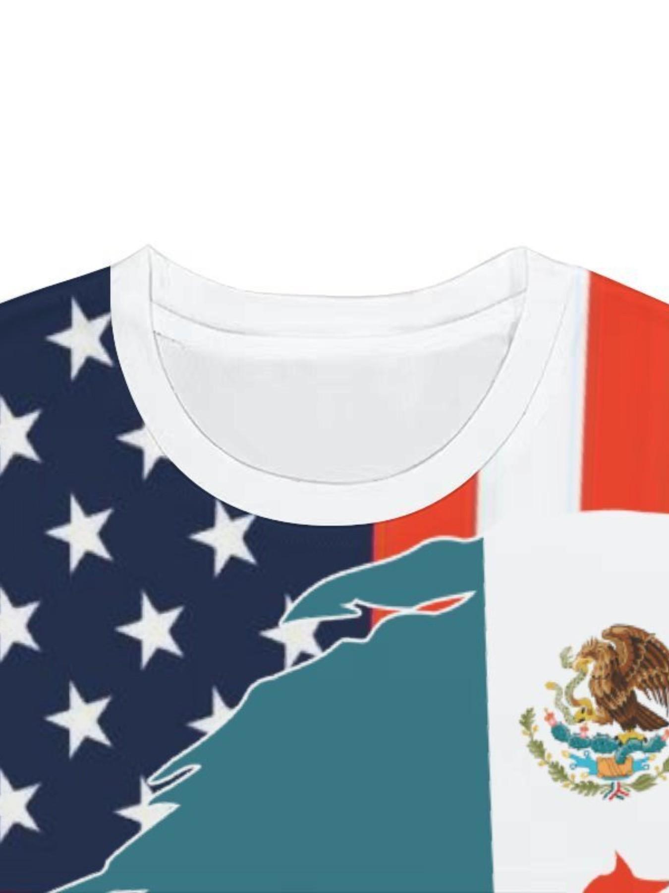 Unisex geometric pattern soccer jersey, elastic fabric sportswear, casual all-season wear, outdoor sports and games World Cup soccer jersey