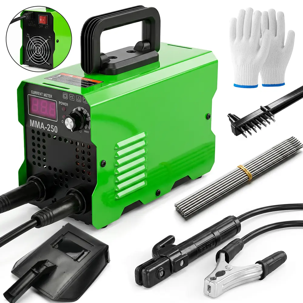 110V Portable Stick Welder, IGBT Inverter Welding Machine with LCD Display, Auto Current Matching, Beginner Friendly Arc Welding Kit