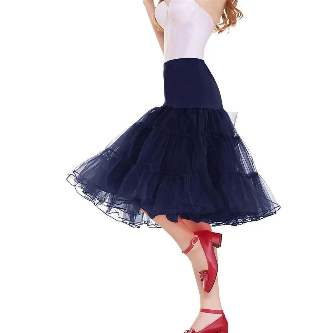 Vintage Wedding Bridal Petticoat Cosplay Rockabilly Dress Crinoline for Woman Wedding Bridal Underskirt Rockabilly Tutu