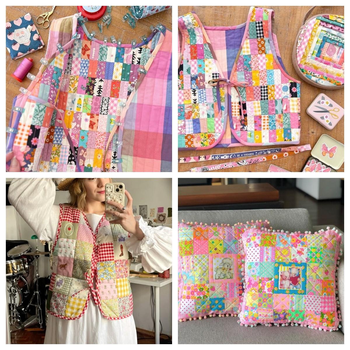 40pcs Floral Fabric Kit, DIY Quilt Making, Pre-Cut Sewing Materials, 6.5cm*50cm, Handmade Craft Supplies, Sewing Tools