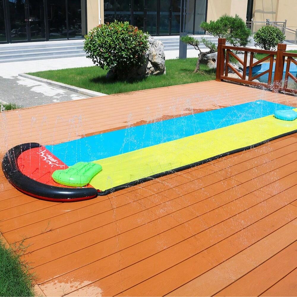 Inflatable Water Slide, New Playful Surfboard, Outdoor Single and Double Person, PVC Spray Water Slide, 1 Piece