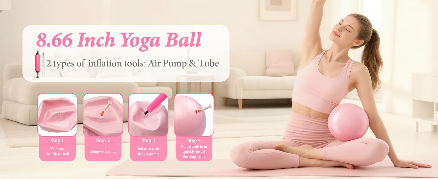 Pilates Kit for Home Workouts, Pilates Equipment Ring and Ball Set, Pilates Essentials Kit for Women, Home Pilates Workout Kit, Pilates Starter Kit for Women at Gym Studio Travel Pilates Kit for Home Workouts, Pilates Equipment Ring and Ball Set, Pilates Essentials Kit for Women, Home Pilates Workout Kit, Pilates Starter Kit for Women at Gym Studio Travel