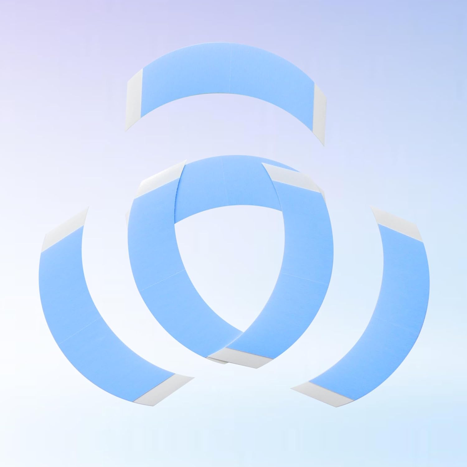 Wig Tape 20 Pcs Double Sided Adhesive Tape for Toupee Lace Front Wig Strong Hold Waterproof Strips Ashimary Blue Wig Tape