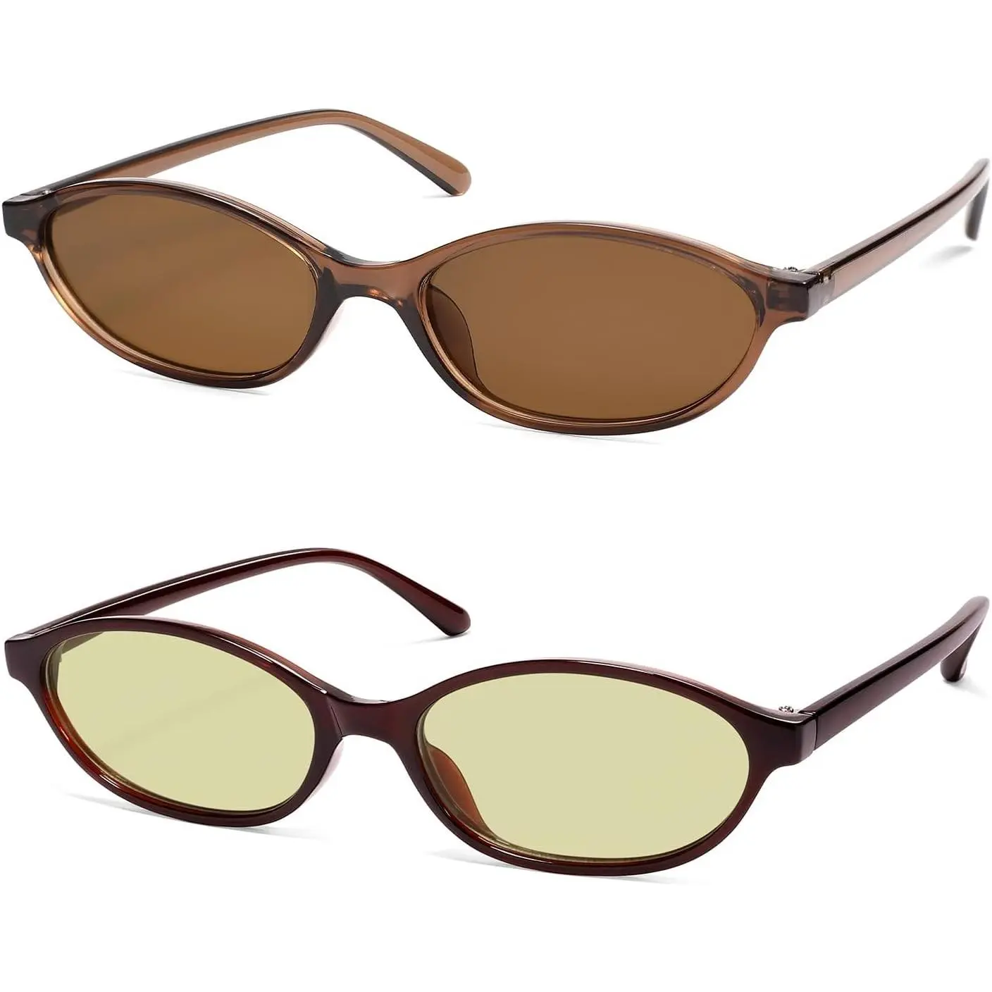 B14 Clear Brown+deep Brown/Green