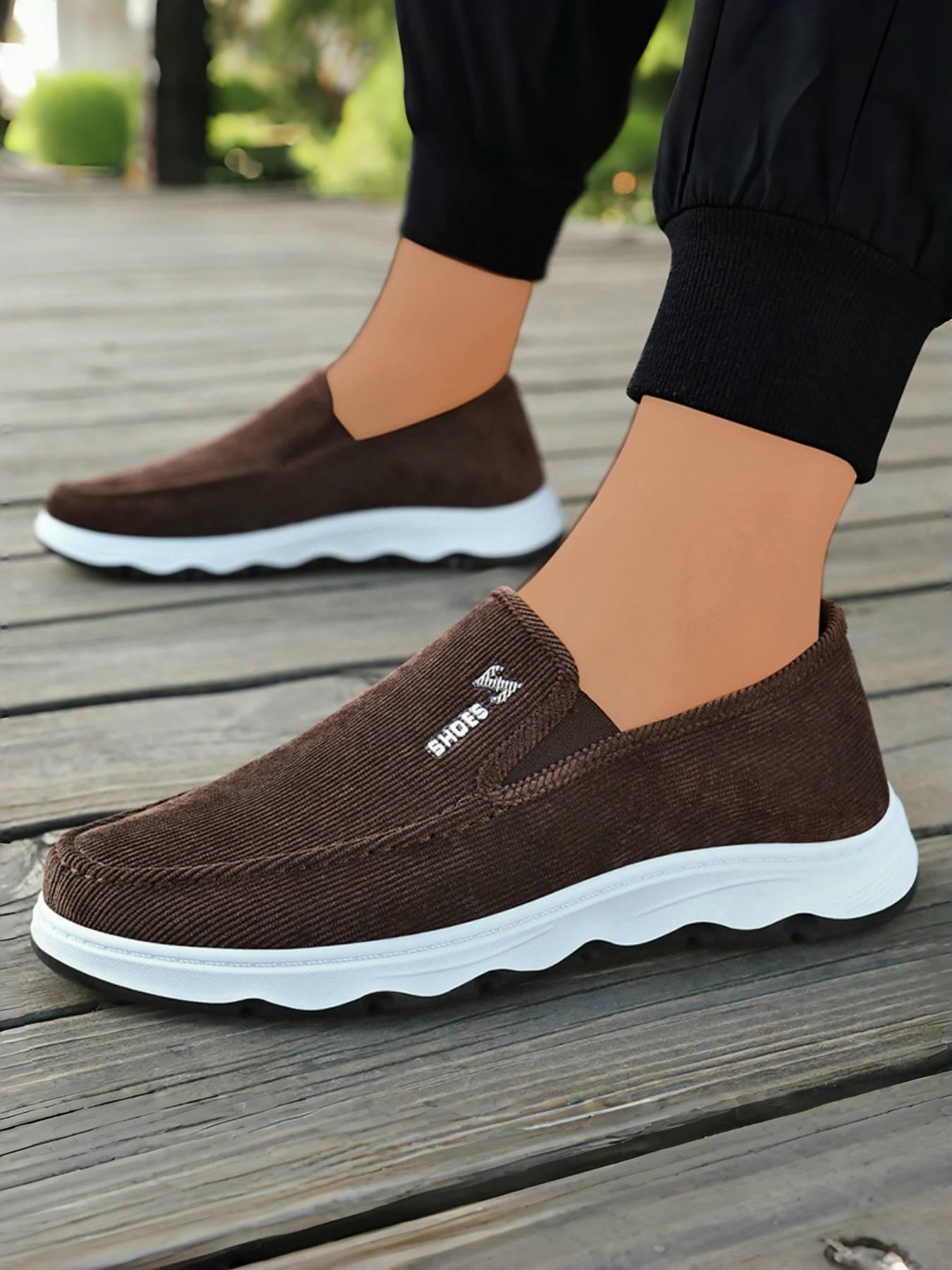 Men's Slip-On Casual Dress Shoes, Breathable Mesh Design, Comfortable Walking & Sports Shoes, Ideal for Daily Wear & Outdoor Activities