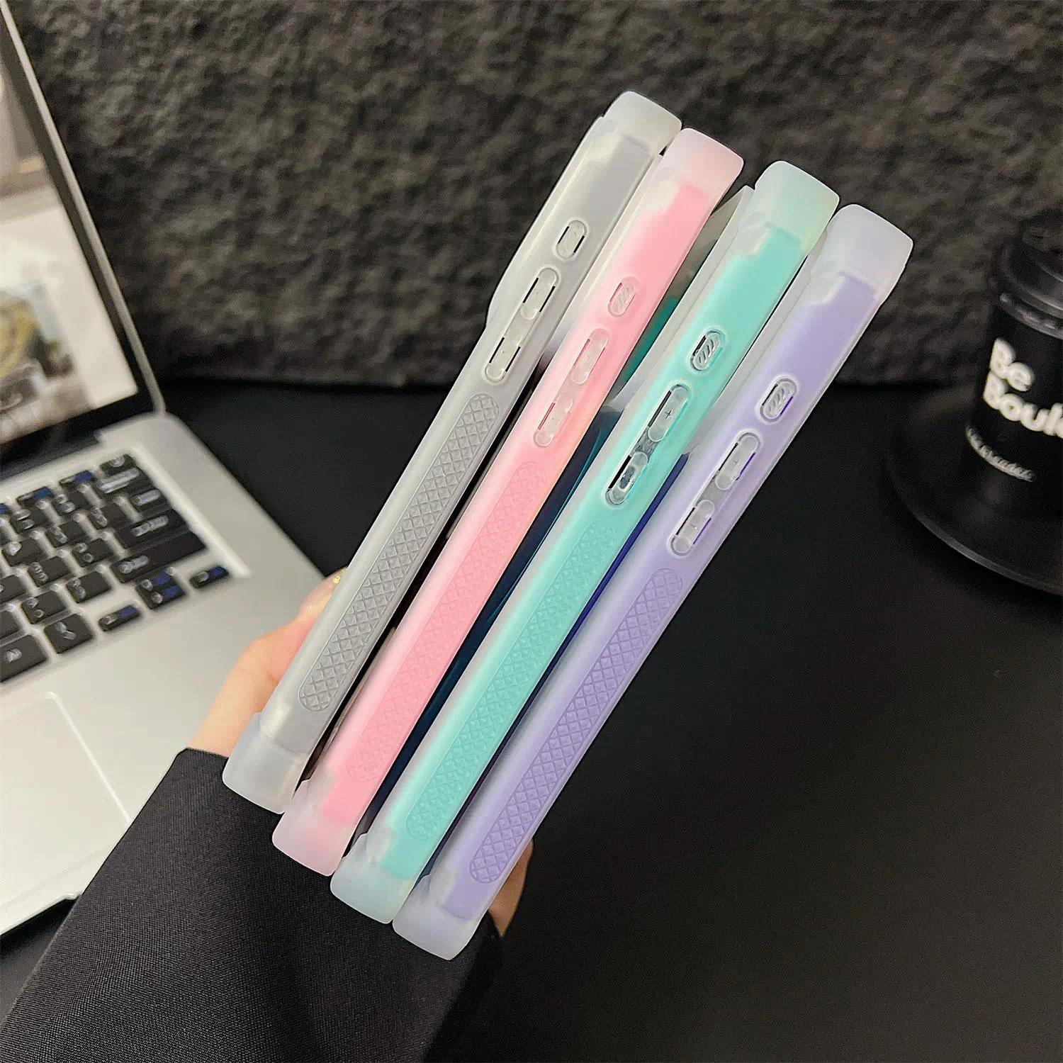 Compatible with iPhone 17 Pro Max/ 16/15 /14/13 /12 Shockproof color-changing magnetic smartphone case, transparent phone case, phone accessory -HNTK01