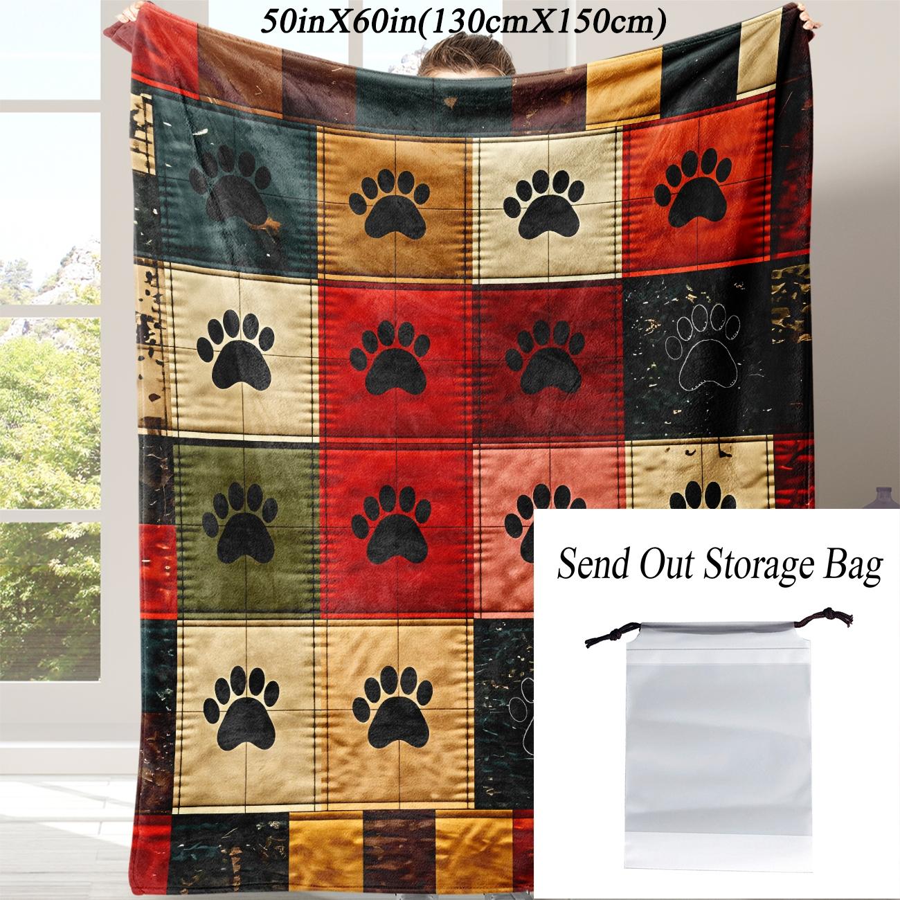 Soft Flannel Blanket for Dogs, Novelty Pet Accessory, Perfect for Naps at Home, Office, School, Travel, Gift Idea
