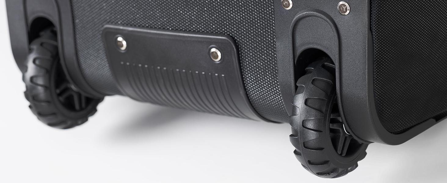 UNIHIMAL Golf Travel Bag with Hard Case Top, 1680D Heavy Duty Oxford Golf Club Travel Bags for Airlines with Wheels Easy to Maneuver