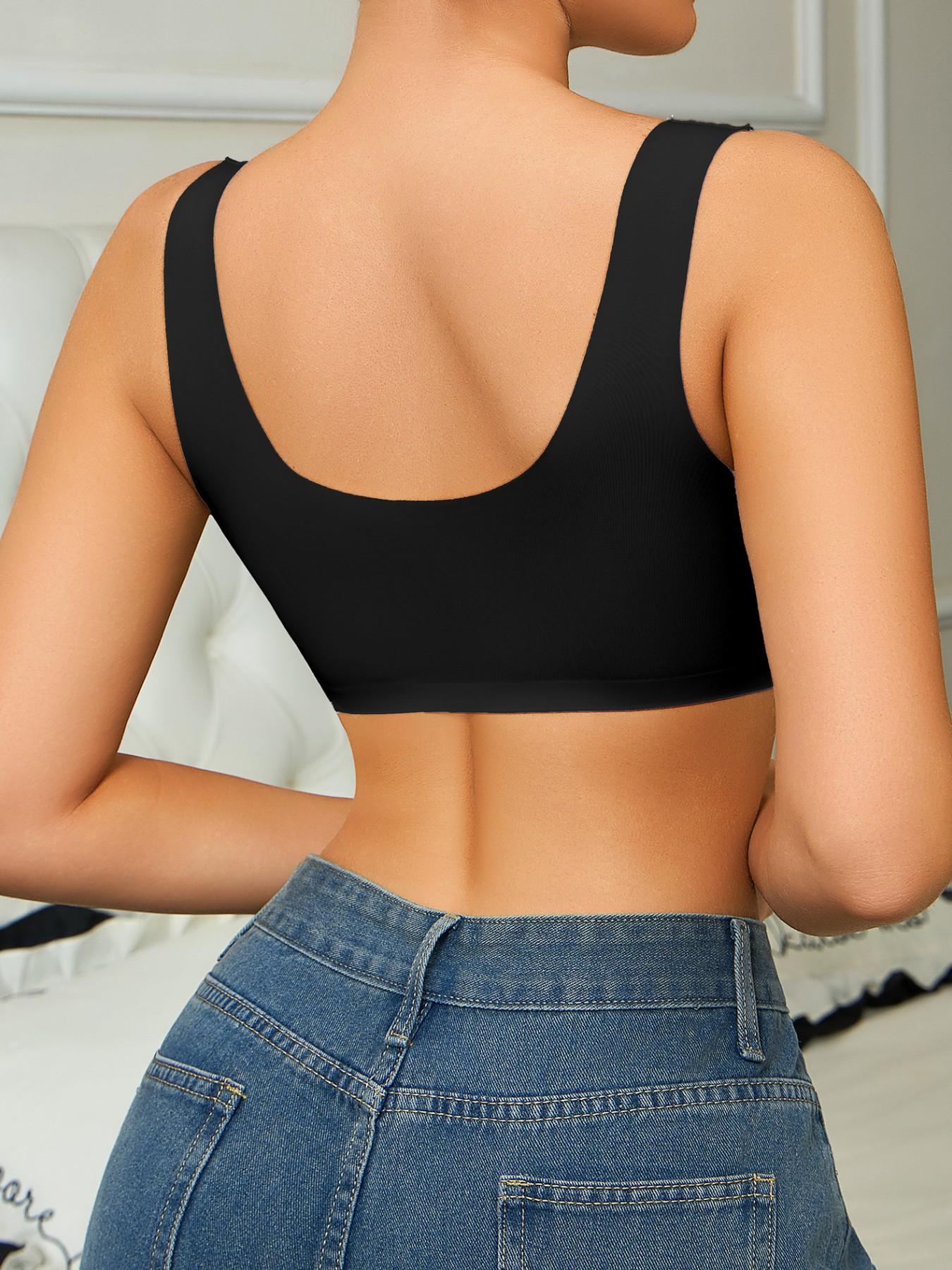 Women's Seamless Wireless Underwear Bra, Ice Silk Fabric Breathable, Buckleless Design, Casual, Ideal for Home Wear and Sleep, Multi-Purpose Daily Use