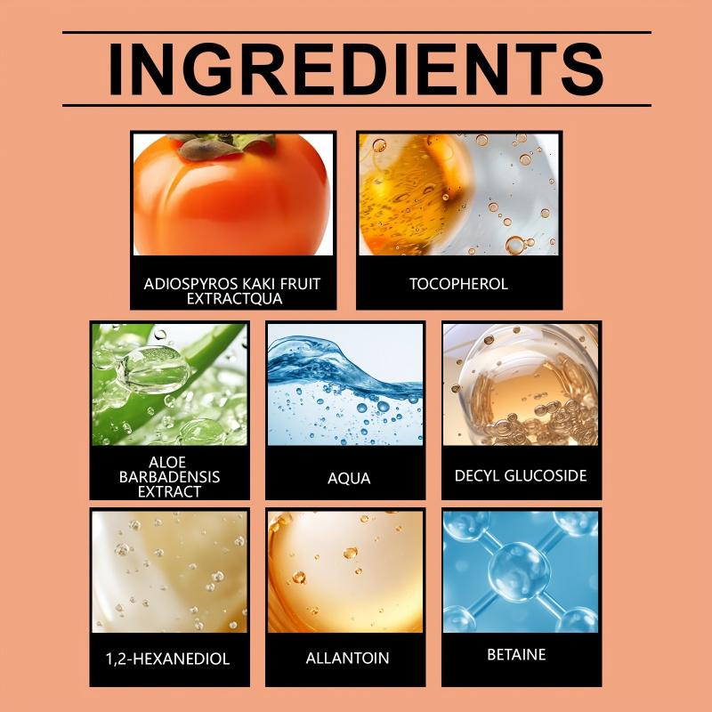 Persimmon Refreshing Shower Gel, Containing Aloe Vera, Persimmon Extract, Cleanses The Skin While Moisturizing, Making It Appear Smoother And More Delicate. It Deeply Cleanses The Skin, Leaving It Fresh, Comfortable, And Hydrated