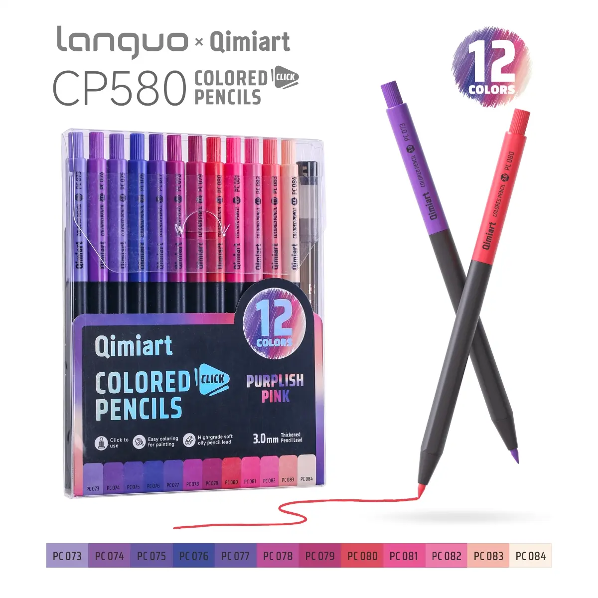 12 Colors - Pink Purple Shades
