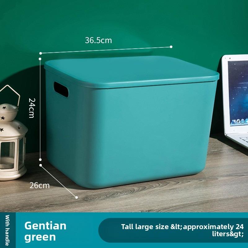 Stackable Storage Boxes with Handles, Waterproof PP Container, Multi-Color Flip Lid, Transparent Window, Ideal for Crafts, Snacks, Desk Organization, Durable Storage Organizer