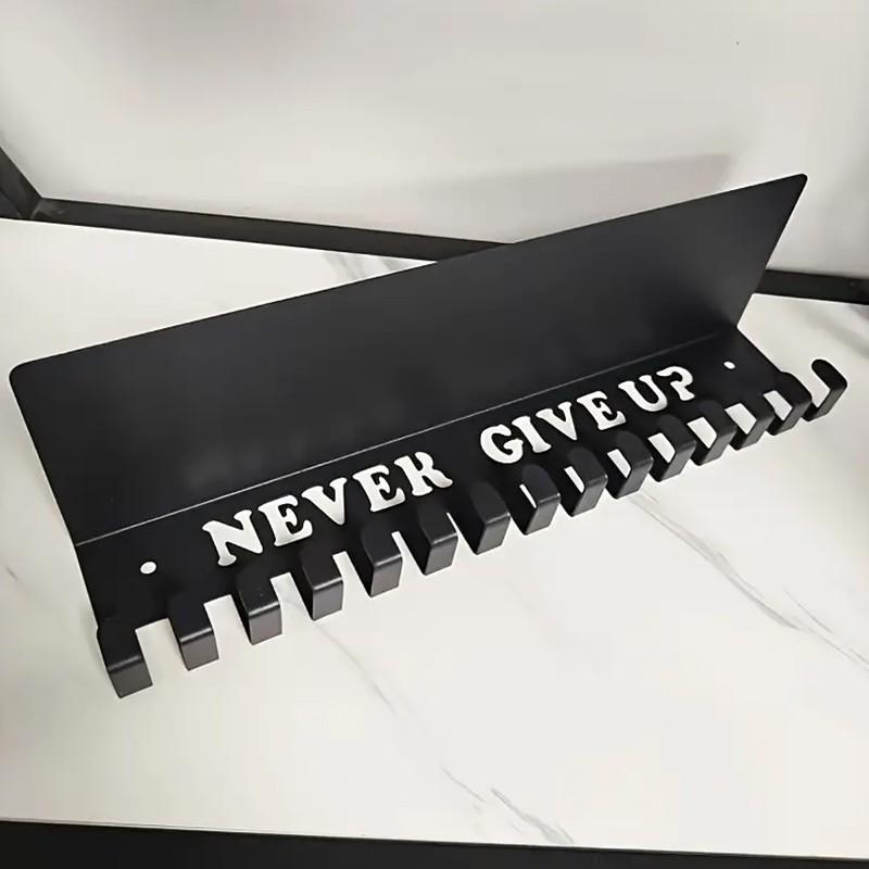 Metal Wall-Mounted Medal Display Rack, Hang Sports Trophies and Sashes, Home Art Decor Style, Independent Storage, Easy Assembly