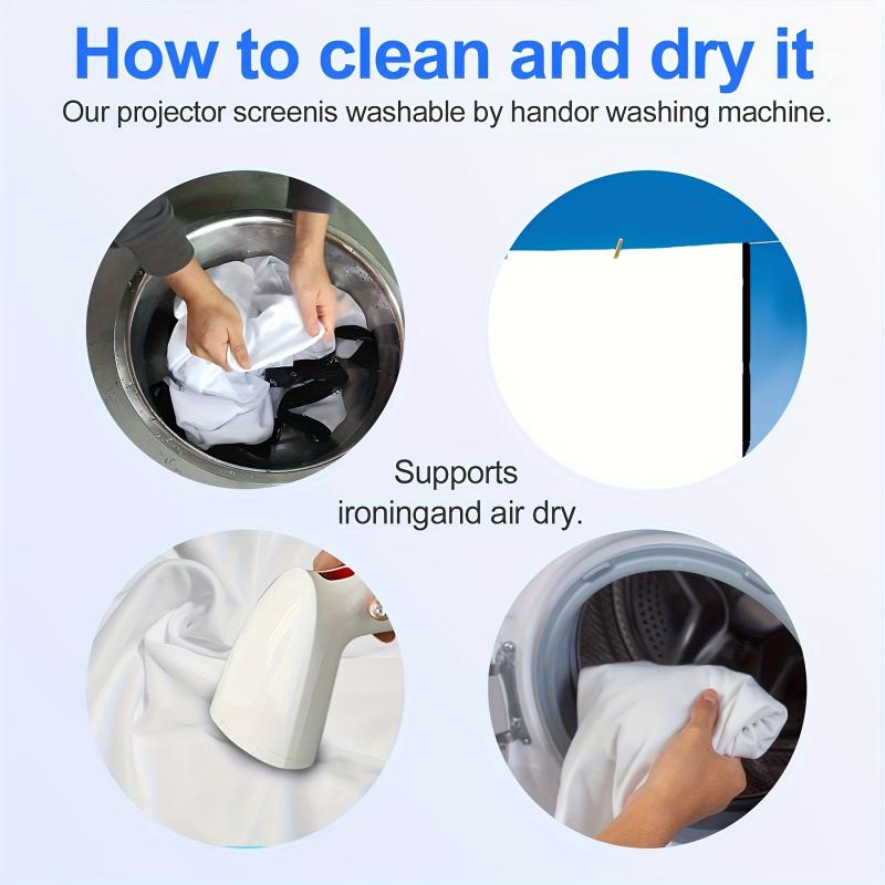 4K 100-inch/60-inch 3D projection screen, suitable for home theater and outdoor/indoor projectors, portable and foldable 4K screen, a must-have 4K screen for projectors, making projections clearer