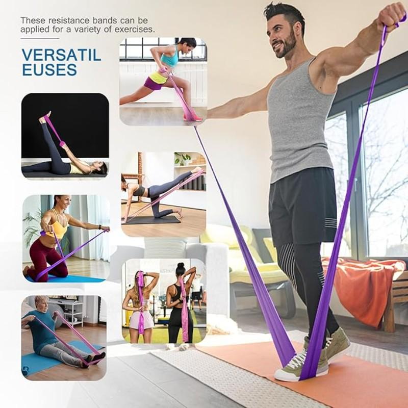 Yoga Pilates Resistance Band, Durable Fitness Training Strap, Ideal for Home Gym Workouts, Elastic Rubber Band for Exercise