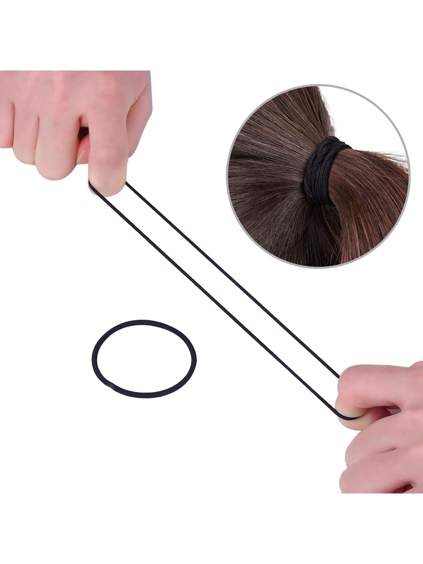 100 Pcs Hair Ties Set, 4cm Bright Color Value Pack, No Metal Ponytail Holder, Suitable for All Hair Types, Women & Men, Casual Style, Scrunchie, Elastic hair accessory, Scrunchies, Hair Ties No Damage