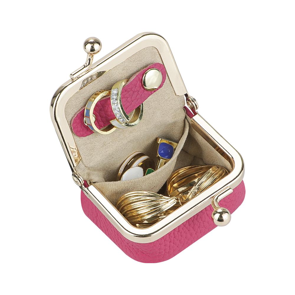 Royal Bagger Genuine Leather Mini Coin Purse, Solid Color Kiss Lock Change Pouch, Casual Style Small Storage Bag for Women 1894 SpringStatements