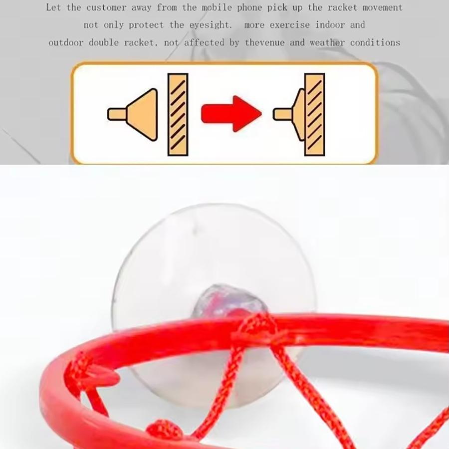 Small Basketball Set, Coordinated Wrist Solid Rubber Elastic Ball, Exercise Shooting Table Game Toy, Fun Indoor Activity