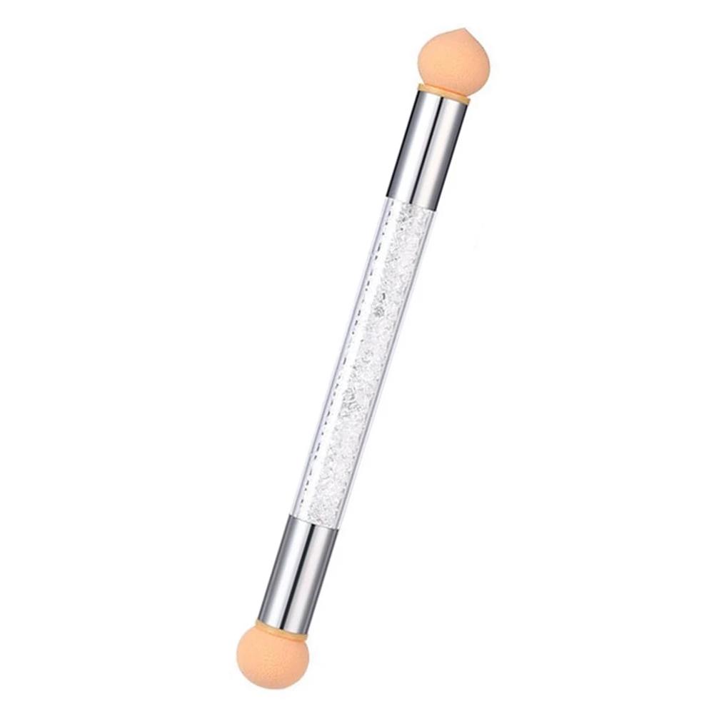 Professional Nail Sponge Brush Set - 4 Replaceable Heads, Multi-Functional Blending Tool, Skin-Friendly Latex for Smooth Gradients, Durable Design, Quick-Change System, Ideal for DIY Gradient Nails, Hypoallergenic, Portable Dust Cover