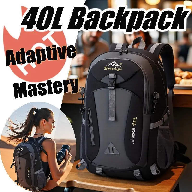 JSERYISGN Must-Hack 40L Daypack for Daily Use | Lightweight & Large Capacity Unisex Hiking Bag for Commuting, Cycling, Travel | Top Gift Idea for Explorers