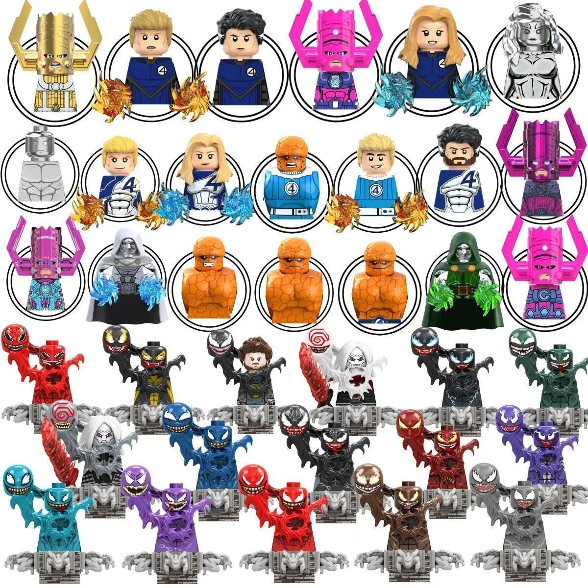 2026 New hot item  Blind Box Mini Building Blocks TV6210 Figures Big Goblin Spiderman Iron Man Venom Captain Hawk Deadpool Armor Christmas Gift Toy