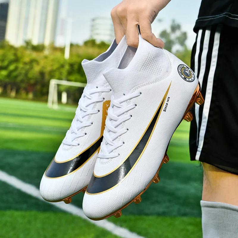 2024 Hot-Selling men's football shoes AG long spikes football shoes boys and girls student Wear-Resistant Training Shoes ，Outdoor Non-Slip outdoor football grass training shoes,shoes Size35-45 charlie jones  cleats