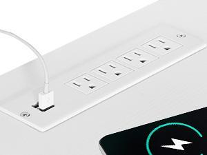 DWVO L Shaped Desk with Power Outlets, 60 Inch Computer Desk Corner Desk with File Drawer, Home Office Desk with Monitor Stand & Storage Shelves, L-Shaped Desk with File Cabinet