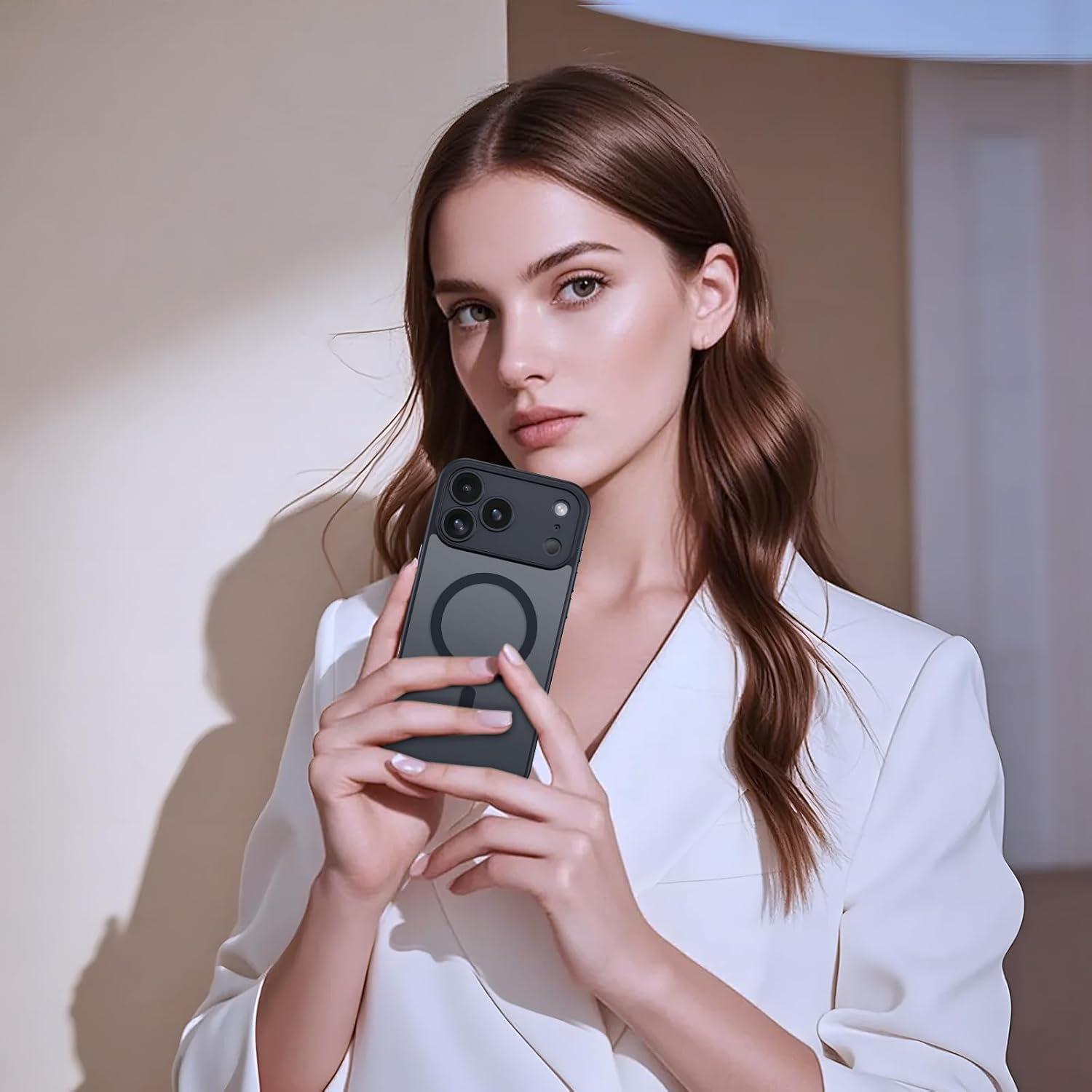 Magnetic Protector Matte Translucent Smartphone Case For iPhone 17 Pro Max 17 Pro 17 16 15 14 Plus 13 12 11 Pro Max For Magsafe Wireless Charger Cover