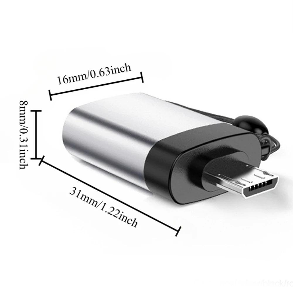 Usb 3.0 otg adapter, micro usb to uSb female Converter for phone tablet Camera, High-speed data Transfer, Portable Cross-Interface Connector, Multi-device Compatibility, Single or Double pack Option