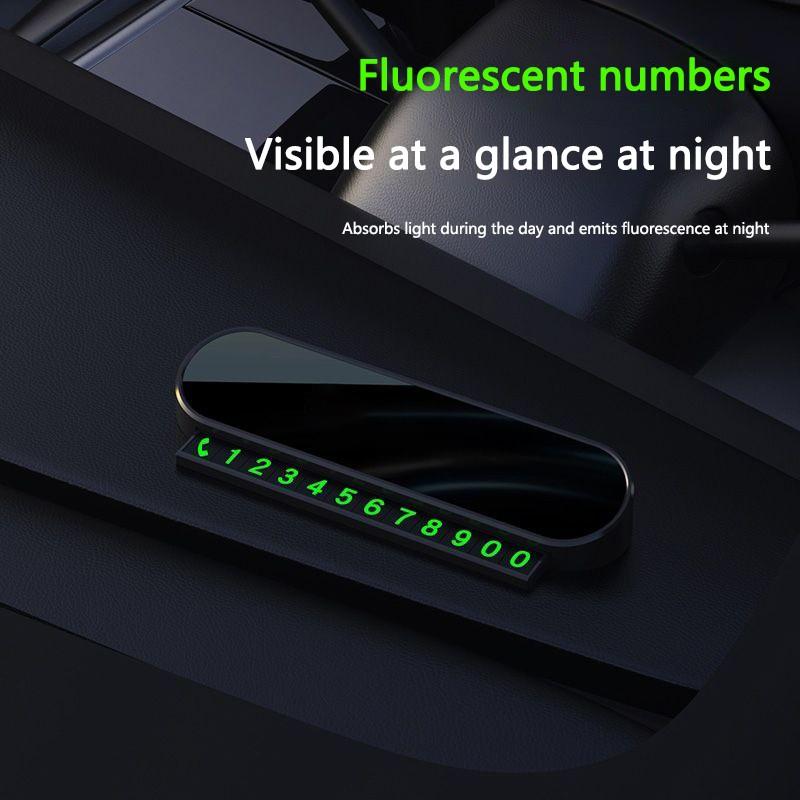 1pc Car Temporary Parking Card, Phone Number Card Plate for Peugeot 408 308 5008, Landtrek 208 3008 2008 Rifter 508 Accessories