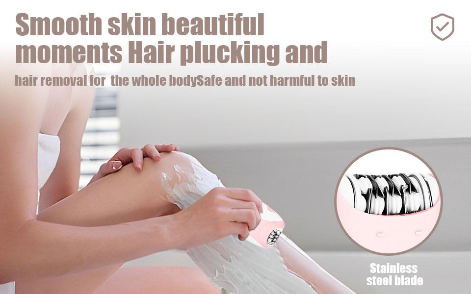 Electric Hair Removal Device for Gentle Epilation, Skin Care Tool for Legs and Hands, Smooth Skin Solution, Km-189b Model