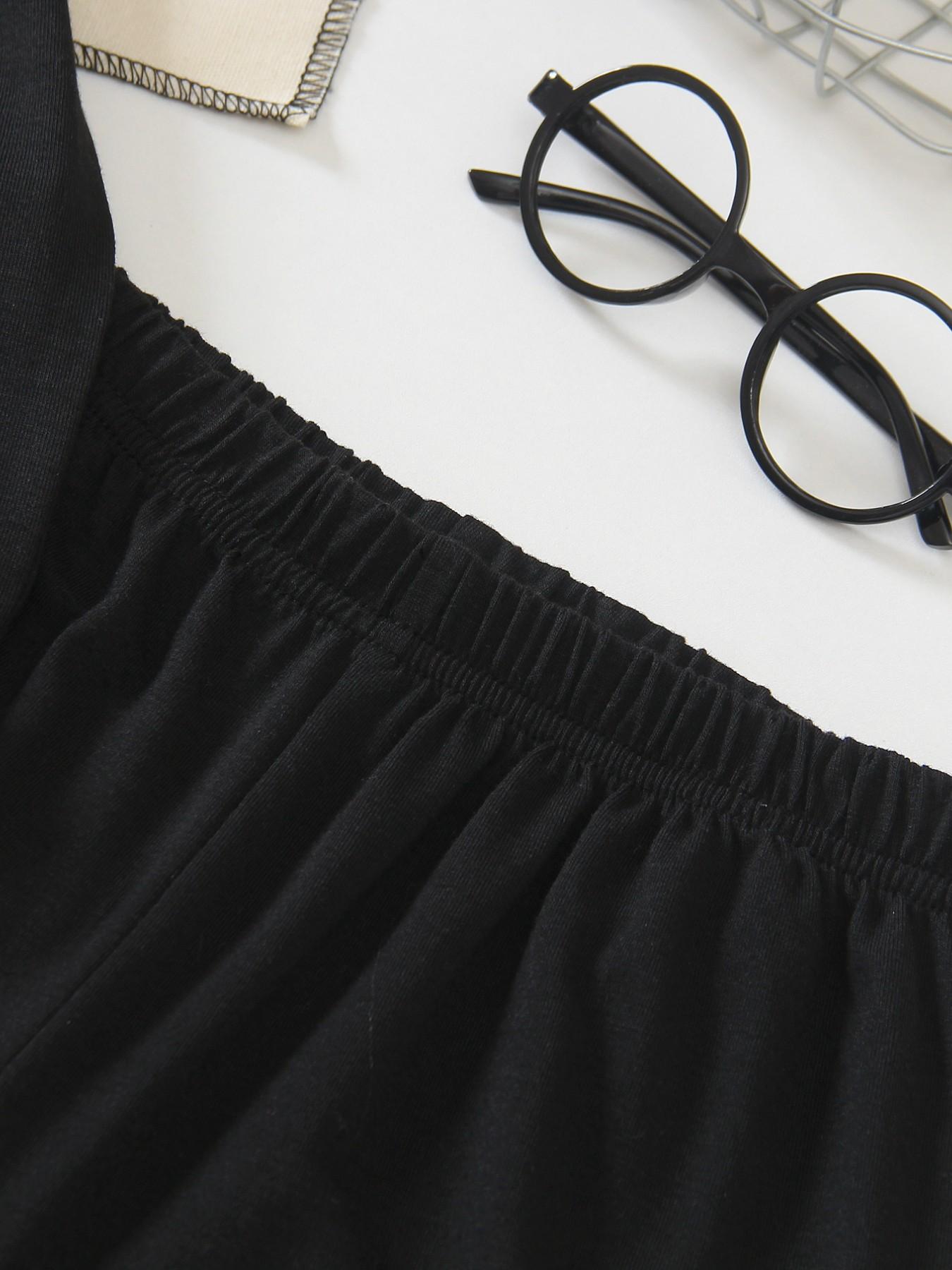 If Mom Says No, Ask Grandma - Embroidered Children's Love Letter To Grandma Set, Summer New Style Boys' And Girls' Short-Sleeved T-Shirts + Shorts 2-Piece Set, Chic, Comfortable, Casual, Fashionable, Daily Versatile #Father's Day #Mother's Day #Gift #520