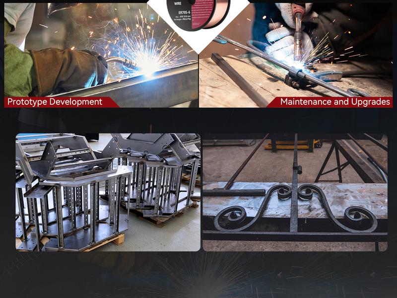 ARCCAPTAIN Mig Welding Wire, Mig Wire 0.030" .030''  ER70S-6 2Lbs Gas Solid Carbon Steel Low Splatter Mig Welding Wire Compatible With Lincoln Miller Forney Harbor Welder 1KG Mild Steel