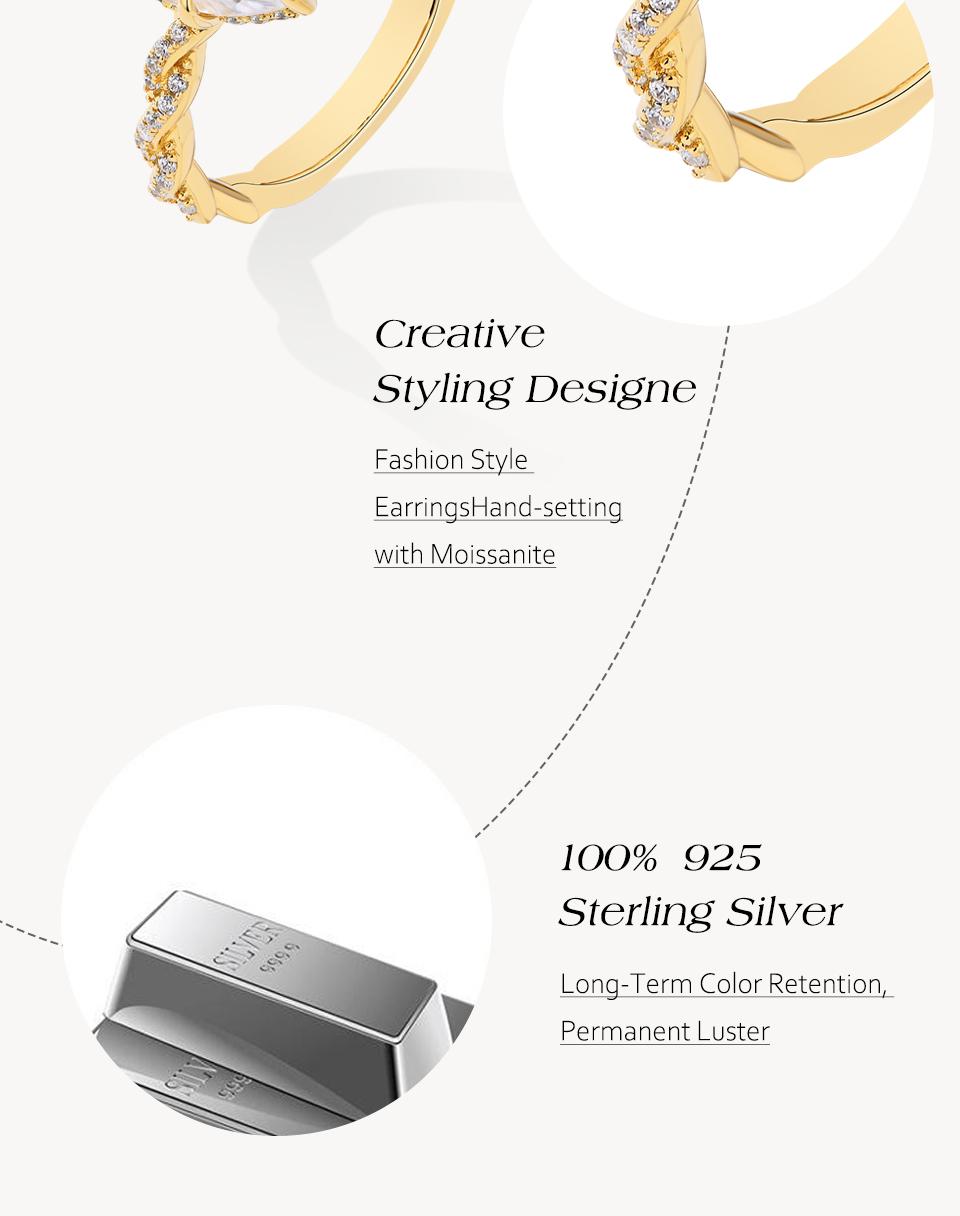 Gorgeous 3CT Marquise Shape  D Color VVS1 Synthetic Moissanite Ring  for Women 925 Sterling Silver Anniversary Party Gift R196 SpringStatements