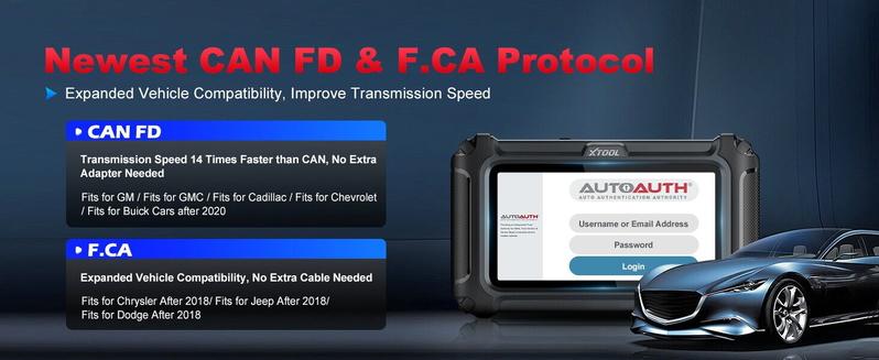 XTOOL D6S Car OBD2 Scanner Full System Diagnostic Scan Tool, CAN FD, 30+ Resets, Lifetime Free Updates Autos Vehicle Automotive