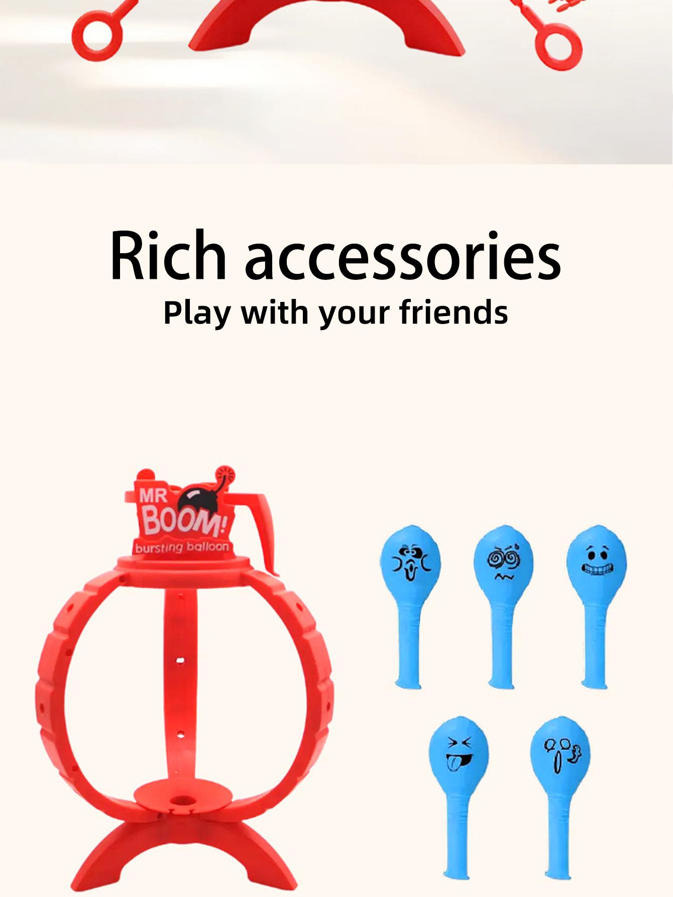 Exploding Balloon Prank Toy, Fun Party Game, Interactive Parent-Child Activity, Educational Board Game, Stress Relief Entertainment, Anime Design, Round