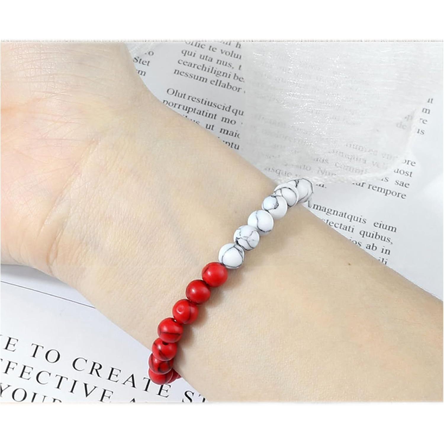 Palestinian Beaded Strand Bracelet - Free Palestine Beaded Bracelet for Men and Women, Support Palestinian Accessories