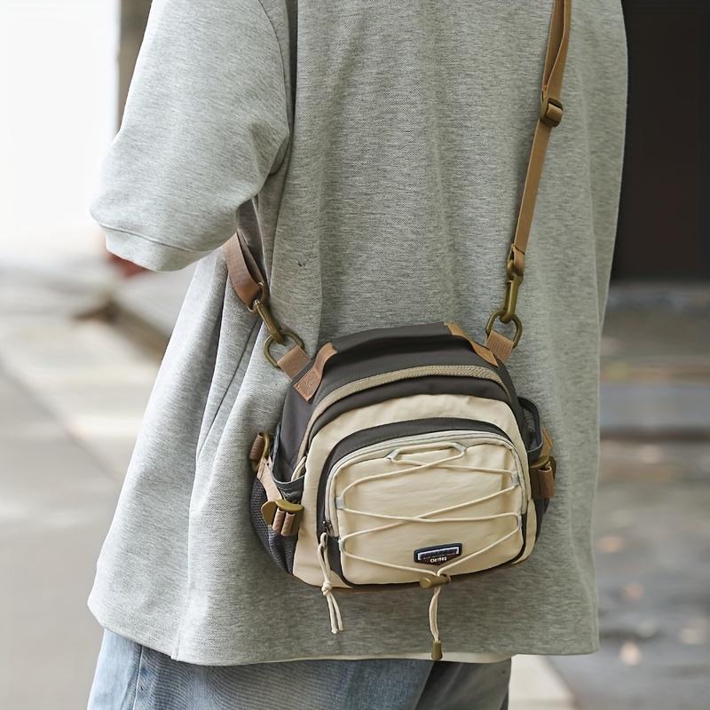 Color-Block Travel Backpack, Women's Multi-Functional Multi-Pocket Drawstring Bag, Unisex Luggage for Middle School Students, Draw String Bag