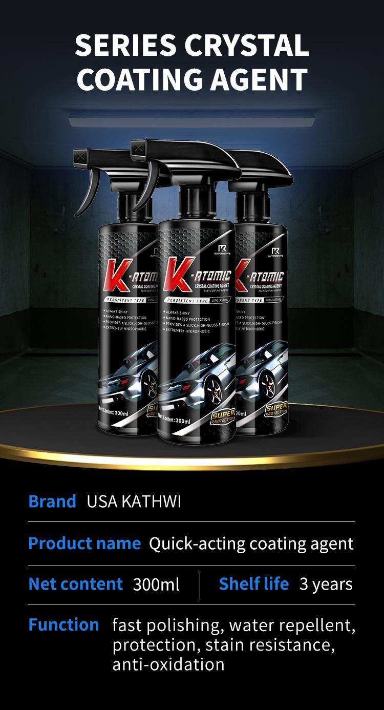 KATHWI Car Coating Spray-3X More Powerful Advanced Automobile Quick-acting Coating Agent With Dust -Proof and Glazing Effects -Long Lasting Car Paint Waxing Solution For a Showroom Shine