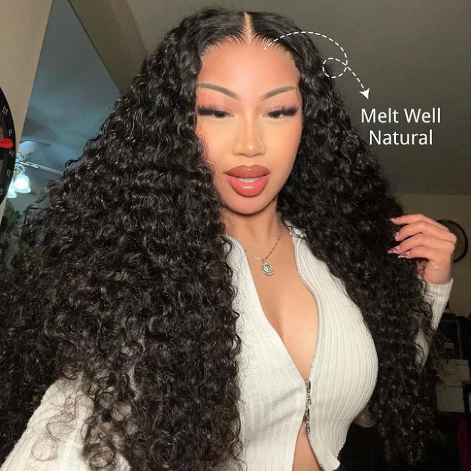 Glueless Wig Human Hair Deep Wave 6x4 5x5 9x6 Pre Cut Lace Wig Human Hair Ready To Wear Lace Closure Wigs for Women Transparent Lace Front Wig #TikTokShopFallDealsForYou #TikTokShopHolidayHaul