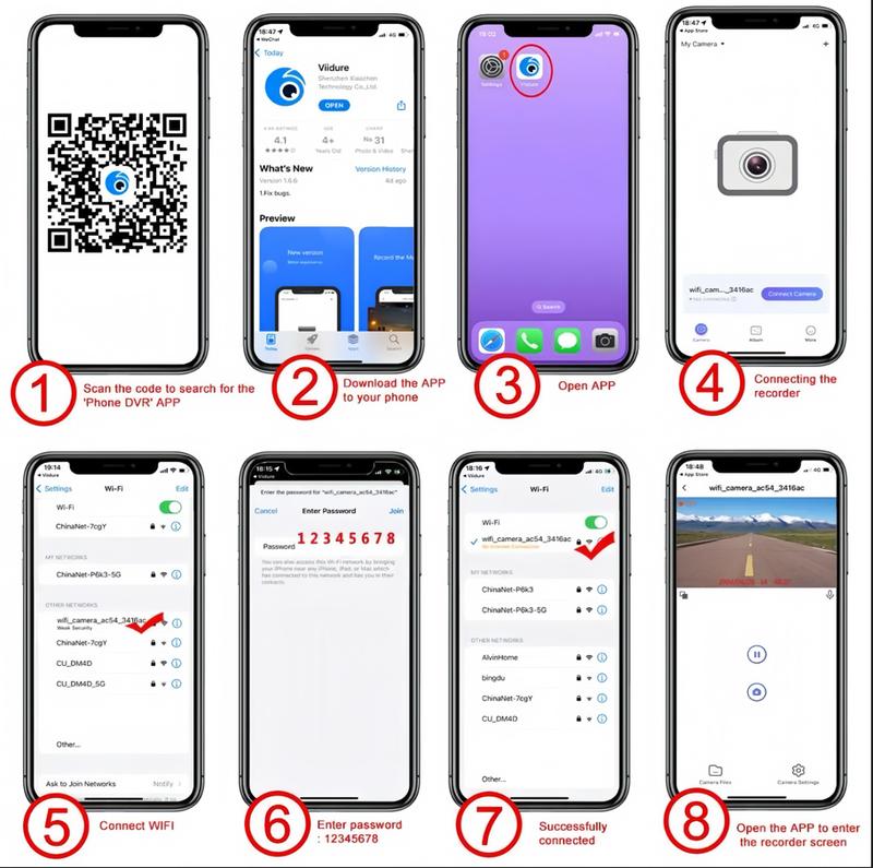 Dashcam anteriore e posteriore, con Wi-Fi, 1 dash cam per auto, registratore di guida grandangolare con sensore G per visione notturna a infrarossi, schermo IPS da 3,16 pollici, telecamera HD 1080P con doppio obiettivo, regalo autunnale, regali di compleanno Front & Rear Dashcam, With WI-FI,1 Count Dash Camera for Car, Wide Angle Car Driving Recorder with IR Night-Vision G Sensor, 3.16 Inch IPS Screen 1080P HD Camera with Dual Lens, Fall Gift, Birthday Gifts