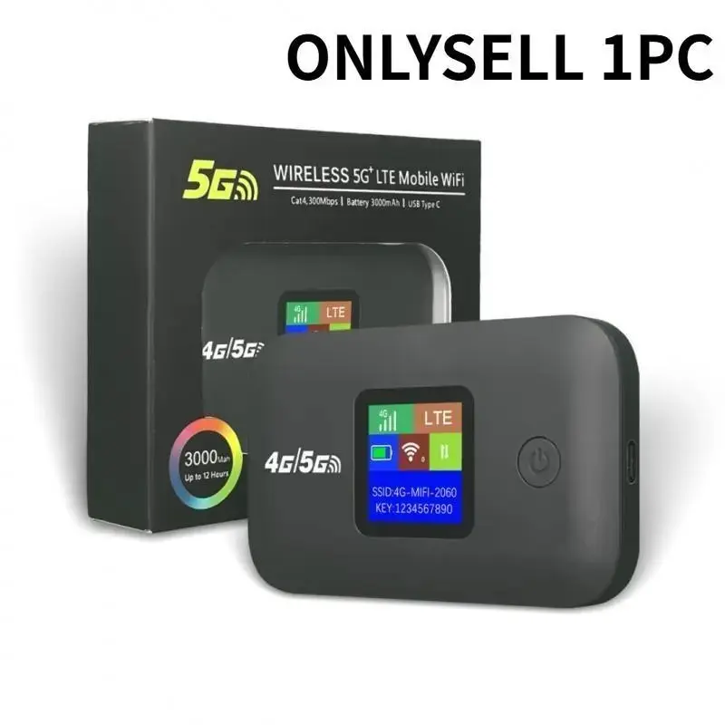 4G LTE WF Router 150Mbps Portable Wireletss Mifi Modem 3000Ma Mini Outdoor WF Hotspot with Sim Card Slot Mobile Pocket Router New 2026 High for Reliable Electronic Component Portable Wifi