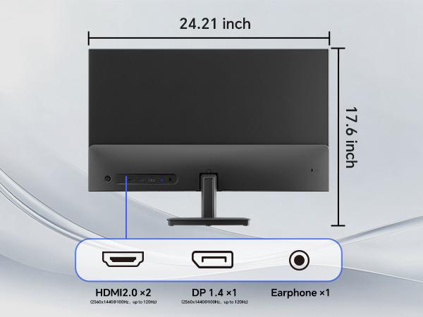 KTC 27 Inch 2K QHD 100Hz IPS Panel Computer Monitor, Overclocked to 120Hz PC Monitor, 2K 2560*1440P PC Gaming Monitor for Home Office, Adaptive-Sync Support, HDR10, Tilt Adjustable, H27D9 KTC 27 Inch 2K QHD 100Hz IPS Panel Computer Monitor, Overclocked to 120Hz PC Monitor, 2K 2560*1440P PC Gaming Monitor for Home Office, Adaptive-Sync Support, HDR10, Tilt Adjustable, H27D9