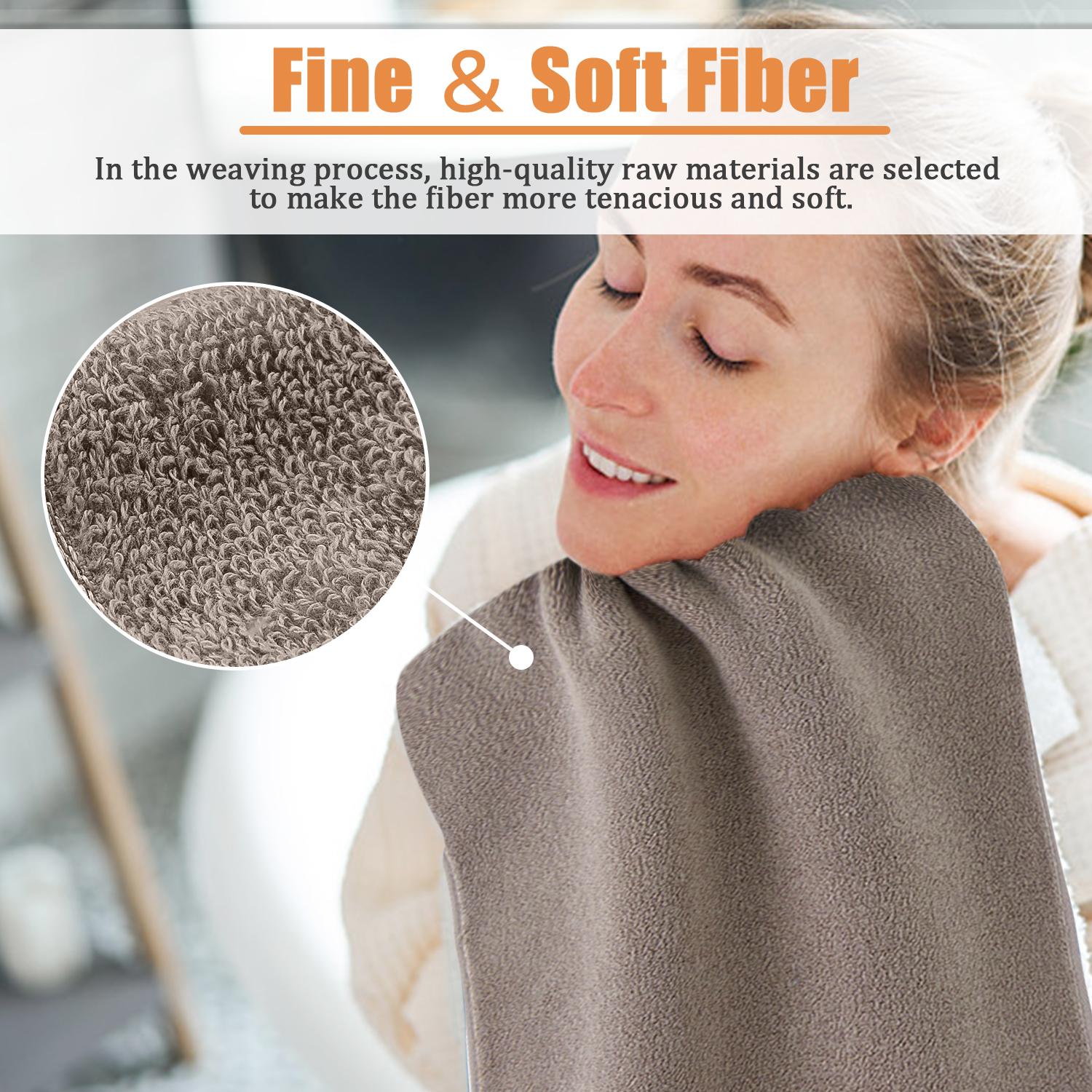 12.59×28.34 inch Pure Cotton Hand Towels, Soft Fluffy Highly Absorbent Skin-Friendly Quick Dry Towels, No Fading No Linting, Multi-use for Bathroom Gym Spa Camping Home Travel Ideal Gift