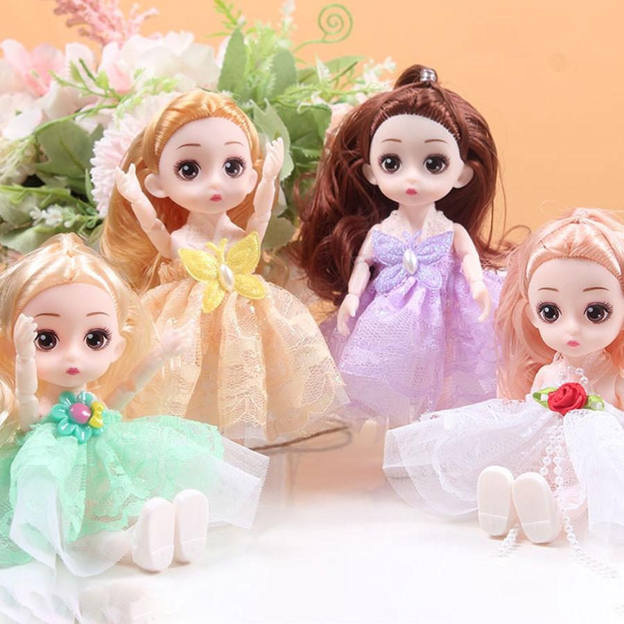 Barbie Doll 17cm Tall Multi-Jointed Interchangeable Parts Girl Figurine Princess Gift Box Kids Toy Tabletop Decoration