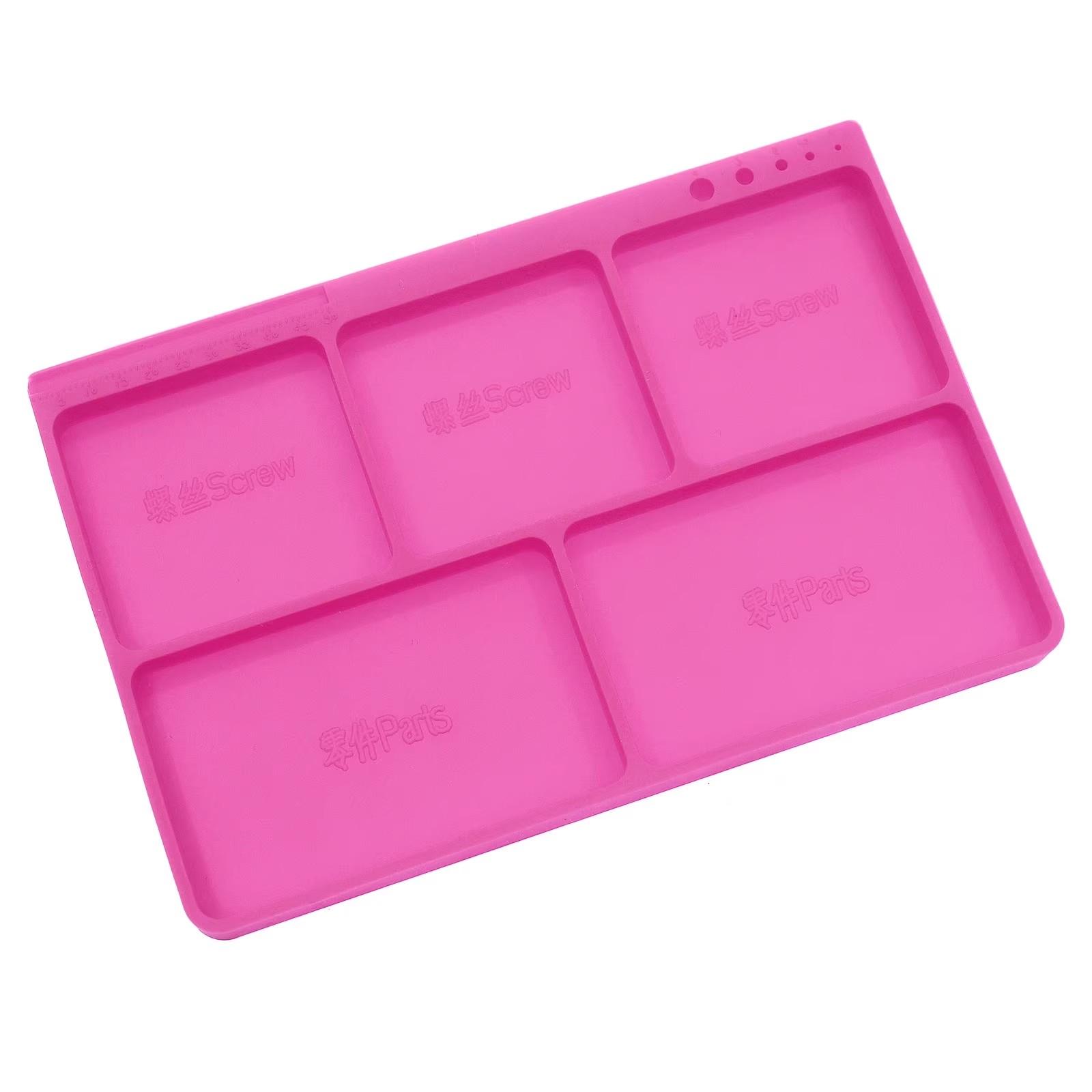 RC Model Car Repair Screw Tray, Bearing Nut Silicone Tray, Hardware Storage Disk, RC Hobby Accessories, Organize Small Parts Efficiently
