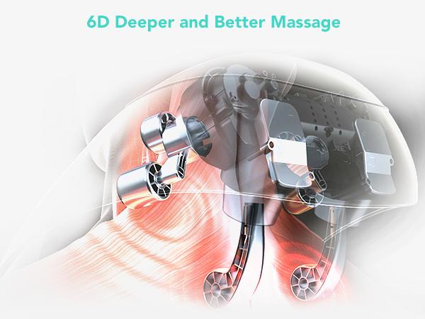 SKG H5 Shoulder and Neck Massager, Comfort 6D Cordless Shiatsu Neck and Shoulder Massager with Heat for Neck, Back, Shoulders, and Legs Electric Kneading Massage