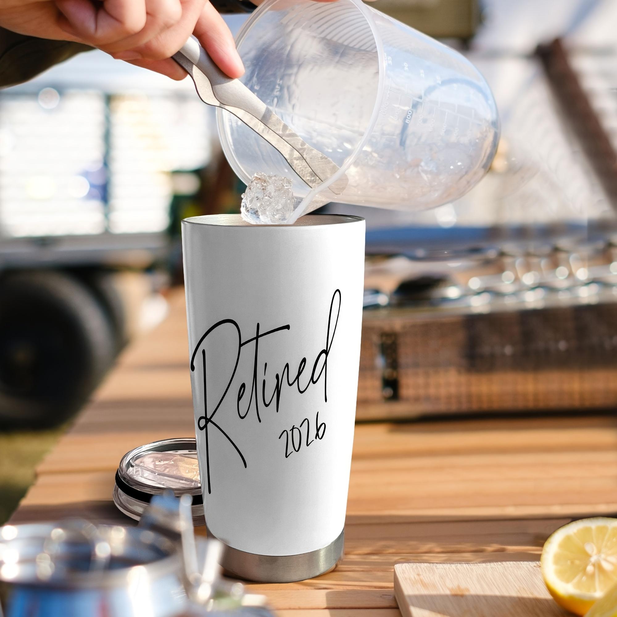 Retired 2026 Tumbler - Retirement Gifts For Women 2026 - A Wise Woman Once Said Stainless Steel Mug 20oz - Retirement Cup - Thank You Gifts For Coworkers, Nurse, Boss, Mom, Sister, Teacher, 1pc