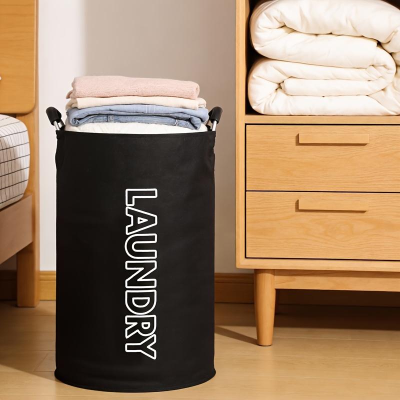 Large Bohemian Style Fabric Laundry Basket with Handle, Independent High Chair Dirty Clothes Storage Box, Durable Rectangular Design